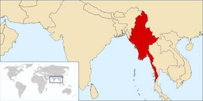 Map of Myanmar